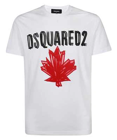 Shop Dsquared2 Maple Leaf T-shirt In White