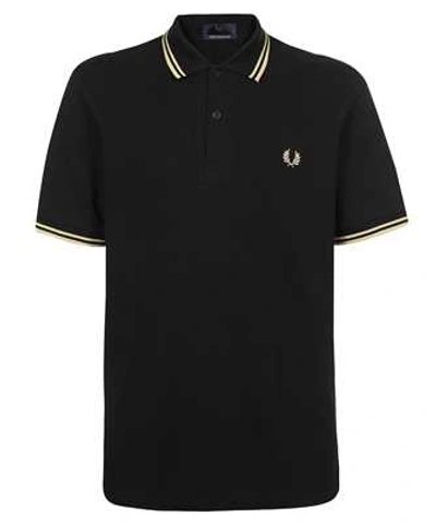 Shop Fred Perry Twin Tipped Polo In Black