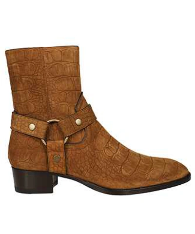 Shop Saint Laurent Wyatt 40 Boots In Brown