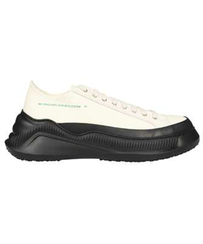 Shop Oamc Free Solo Full Leather Sneakers In White
