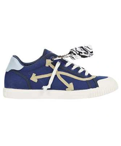 Shop Off-white New Low Vulcanized Canvas Sneakers In Blue