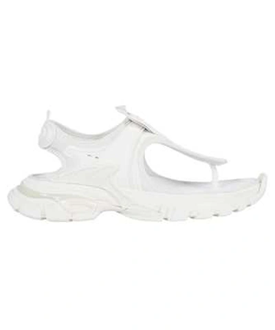 Shop Balenciaga Thong Sneakers In White