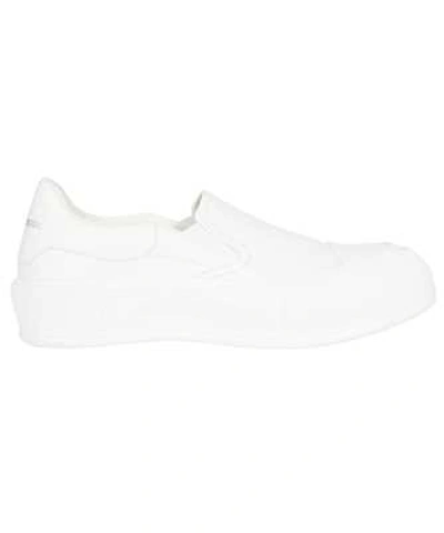 Shop Alexander Mcqueen Deck Skate Plimsoll Sneakers In White