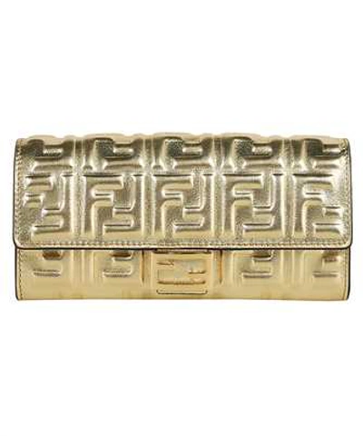 Shop Fendi Wallet In Gold