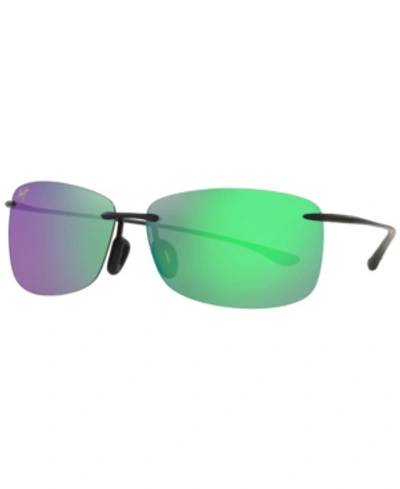 Shop Maui Jim Unisex Polarized Sunglasses, Mj000593 Akau 61 In Black Matte