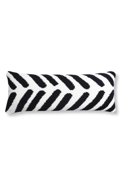 Shop Sunday Citizen Oversize Lumbar Pillow In Black - Off White