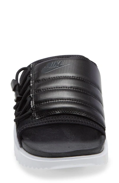Shop Nike Asuna Slide Sandal In Black/ Anthracite/ White