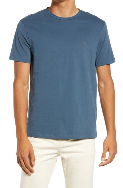 Shop Allsaints Brace 3-pack Short Sleeve Crewneck T-shirts In Black/ White/ Blue