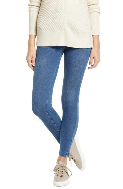 Shop Lyssé High Waist Skinny Denim Leggings In Mid Wash