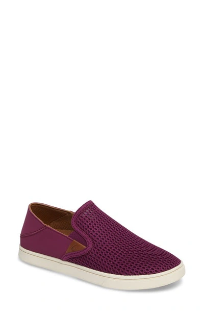 Shop Olukai 'pehuea' Slip-on Sneaker In Magenta/ Magenta Fabric