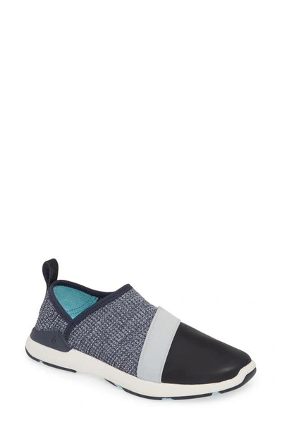 Shop Olukai Miki Slip-on Sneaker In Vintage Indigo/ Trench Fabric