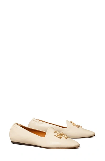 Shop Tory Burch Eleanor Leather Loafer In New Cream