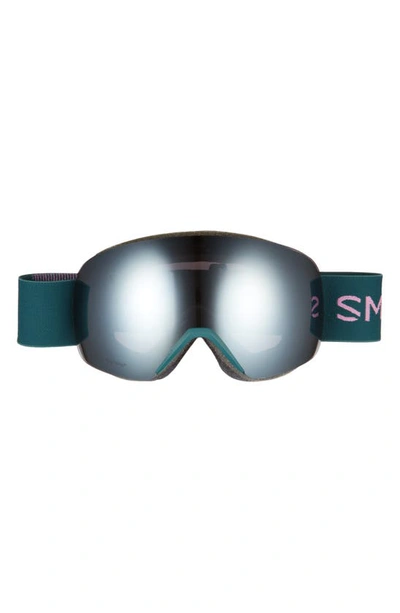 Shop Smith Skyline 215mm Chromapop Snow Goggles In Everglade Platinum