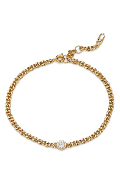 Shop Nadri Coco Cubic Zirconia Pendant Bracelet In Gold