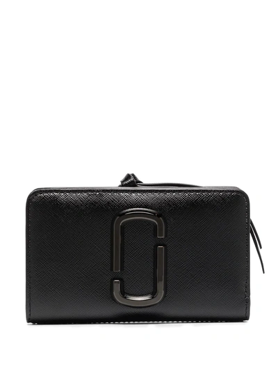 Marc Jacobs The Snapshot Mini Compact Wallet in Black Leather ref.362759 -  Joli Closet