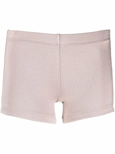 Shop Styland High-waisted Shorts In Nude