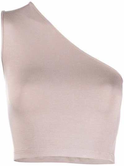 Shop Styland One-shoulder Vest Top In Nude