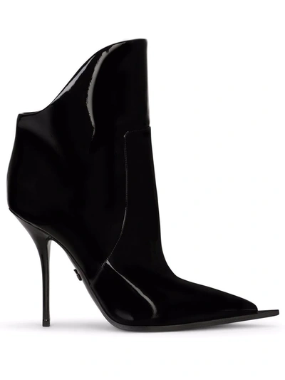 Shop Dolce & Gabbana Cardinale 105mm Ankle Boots In Schwarz