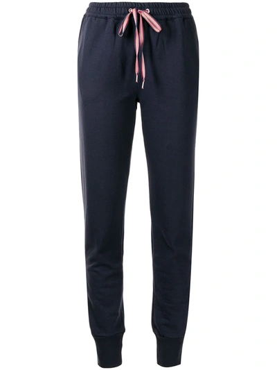 Shop Ps By Paul Smith Drawstring-waist Cotton Track Pants In Blau