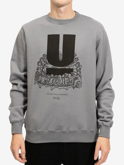 Shop Undercover Crewneck Sweatshirt In Gray