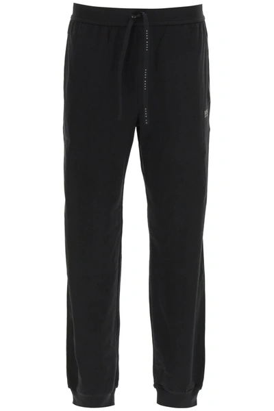 Hugo Boss Logo-print Drawstring Track Pants In Black