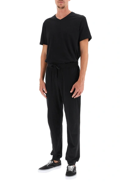 Hugo Boss Logo-print Drawstring Track Pants In Black