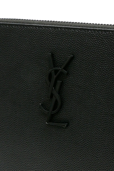 Saint Laurent Monogram Ipad Mini Case in Black for Men