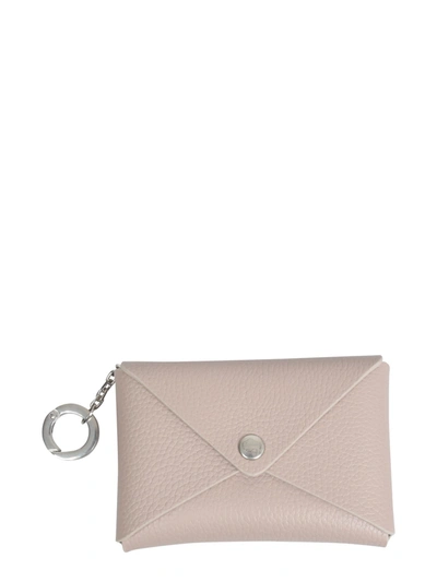 Shop Il Bisonte Titania Leather Envelope Card Holder In Dove