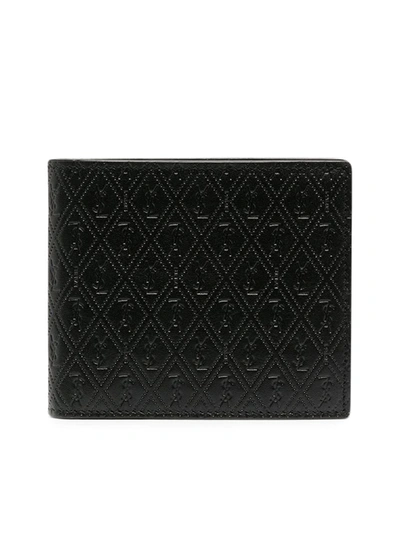 Saint Laurent Ysl Men Wallet(127y) In Black