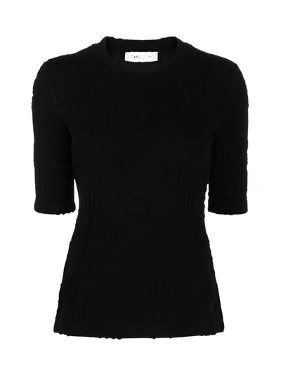Shop Ambush Monogram Ladies Fitted Tshirt In Black