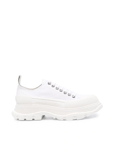 Shop Alexander Mcqueen Laced Big Sole In White