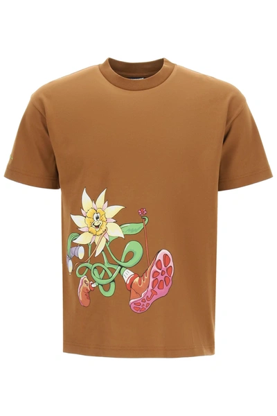 Shop Jacquemus Randonnée Cotton T-shirt In Brown (brown)