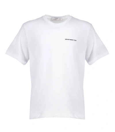 Shop Department 5 Gars White Cotton T-shirt In Bianco