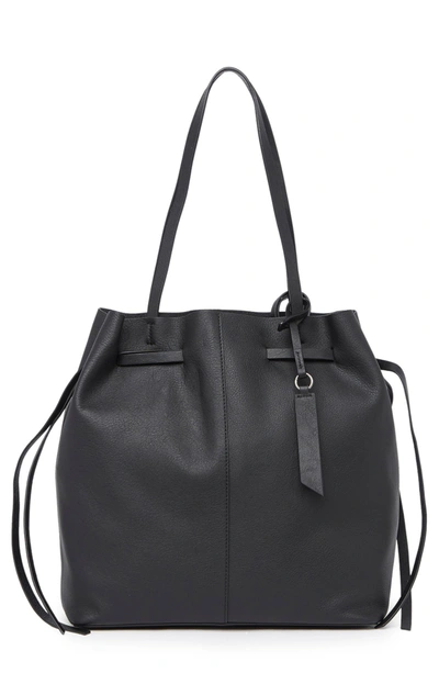 Shop Lucky Brand Dewi Leather Tote In Black 01