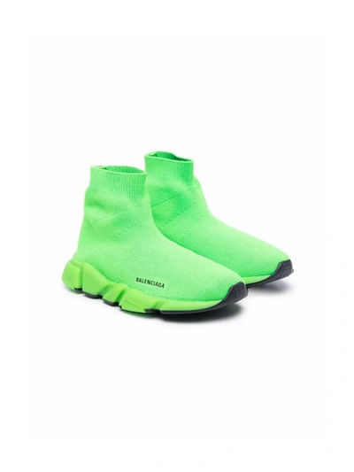 Shop Balenciaga Speed Lt Trainers In Green