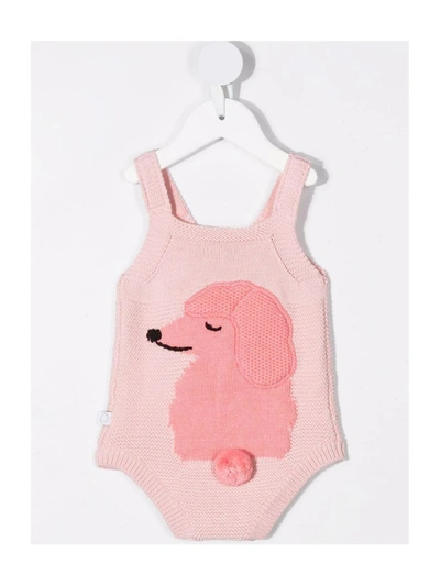 Shop Stella Mccartney Poodle Knit Body In Pink