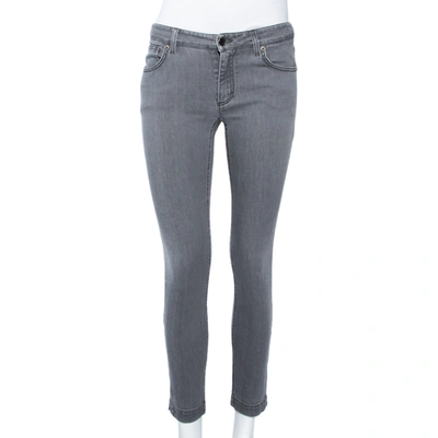 Pre-owned Dolce & Gabbana Grey Denim Kate Fit Jeans S