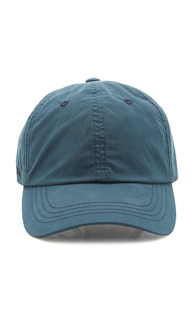 Shop Acne Studios Women's Cotton-blend Baseball Cap In Grey,blue