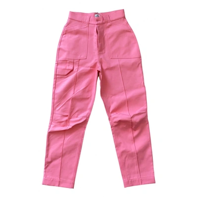 Pre-owned Mads Nørgaard Large Pants In Pink