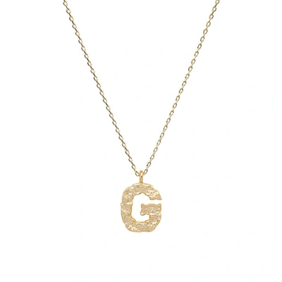 Shop Amber Sceats Petite Letter Necklace In Gold