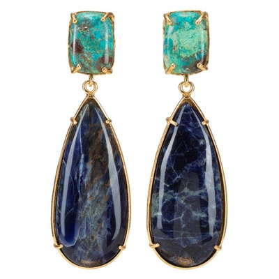 Shop Christie Nicolaides Franca Earrings Blue