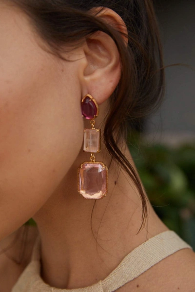 Shop Christie Nicolaides Eleonora Earrings Pink