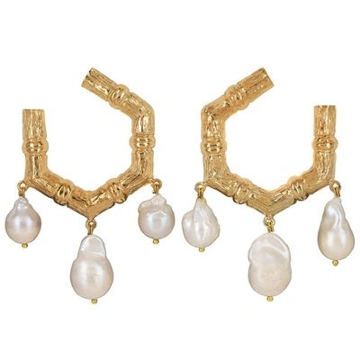 Shop Christie Nicolaides Lareina Earrings Gold