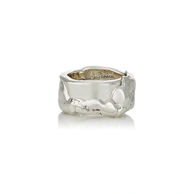 Shop Ali Grace Jewelry Sterling Organic Ring In Silver