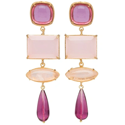 Shop Christie Nicolaides Emiliana Earrings Pink
