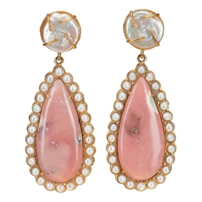 Shop Christie Nicolaides Grazia Earrings Pale Pink