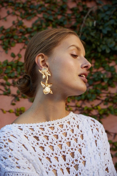 Shop Christie Nicolaides Cacilie Earrings Gold