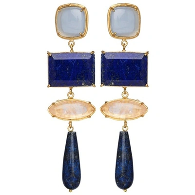 Shop Christie Nicolaides Emiliana Earrings Blue