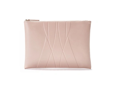 Shop Alesya Orlova Geo Clutch Nude In Pink