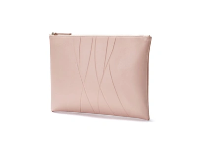 Shop Alesya Orlova Geo Clutch Nude In Pink